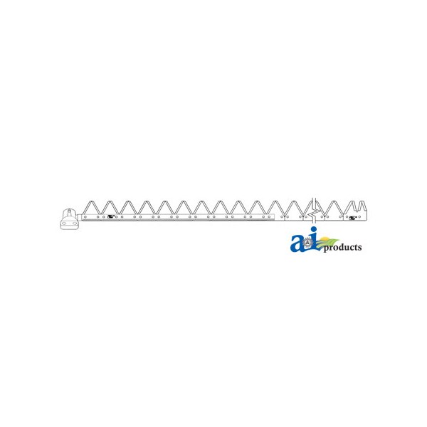14', Chrome 12ga top serrated, Bolt-On 168" x5.5" x2"